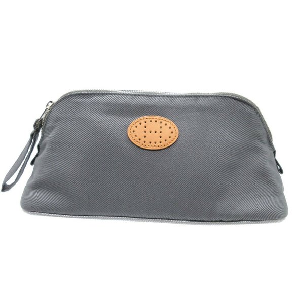 HERMES Bolide Vis Verza PM Gray Pouch - Picture 1 of 7